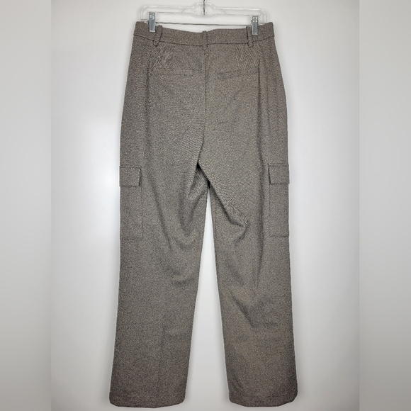 NWT Vero Moda VMPIA Straight Herringbone Pant in Light Grey Size 6 - Picture 3 of 12